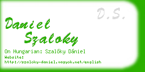 daniel szaloky business card