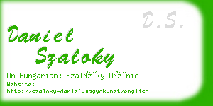 daniel szaloky business card